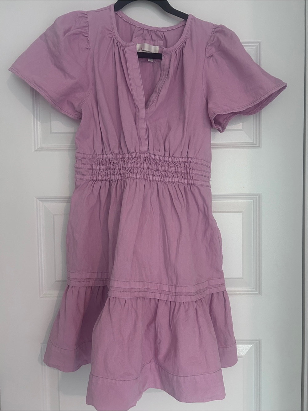 Anthropologie Somerset Mini Dress Dusty Mauve Size S